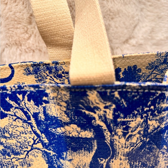 Christian Dior STRAW DiorRiviera tote blue NEW - Picture 9 of 15